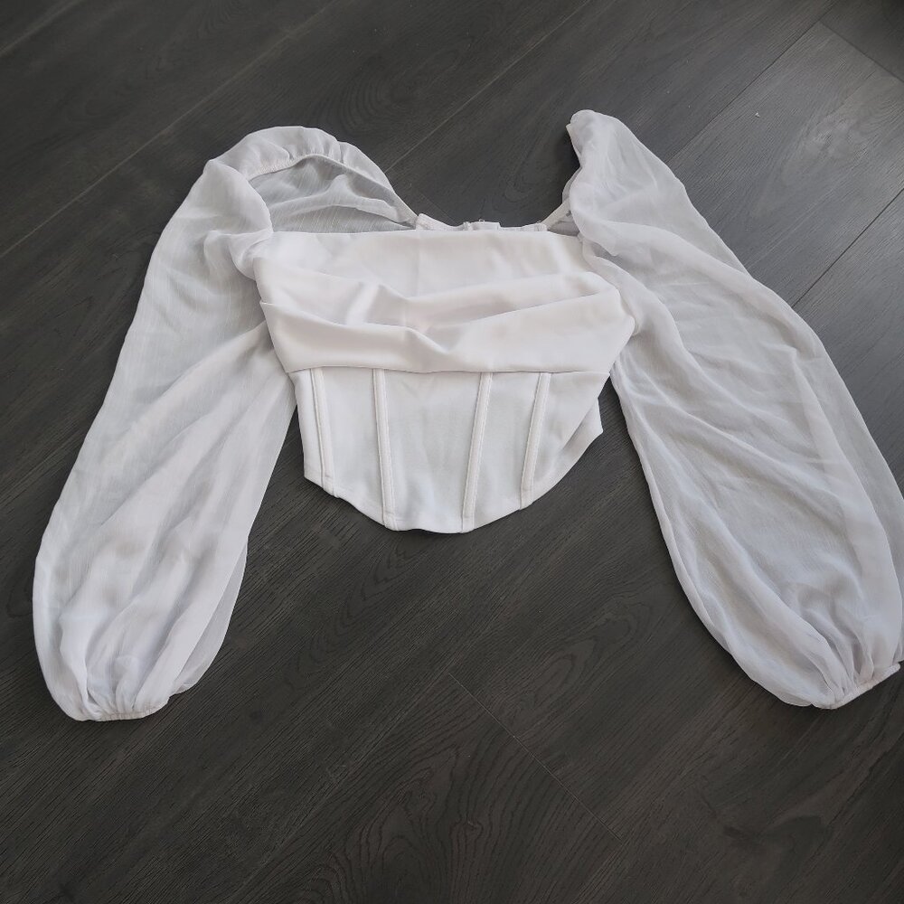 White princess corset blouse